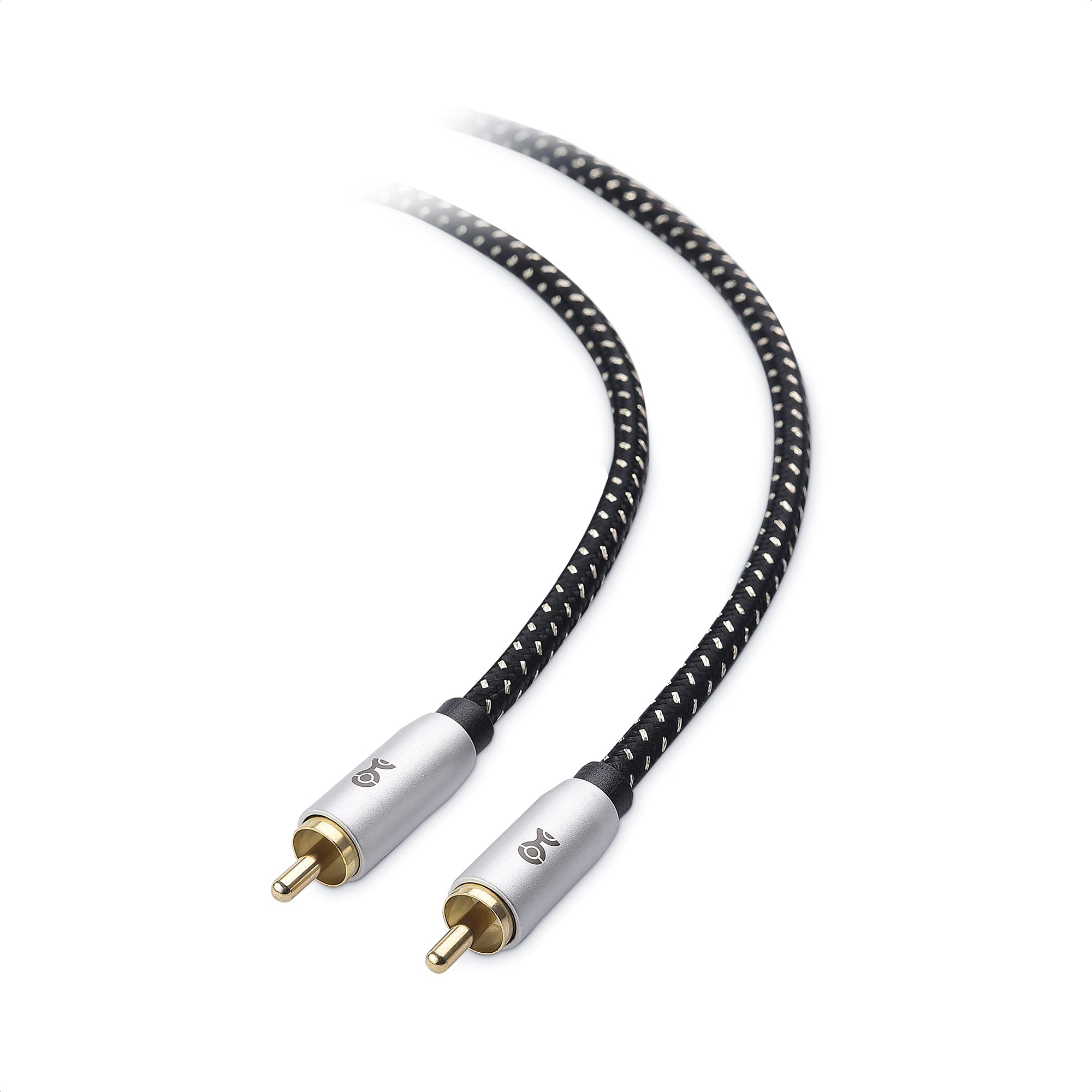 Amazon.com: Cable Matters Braided 2-Pack Shielded Subwoofer Cable